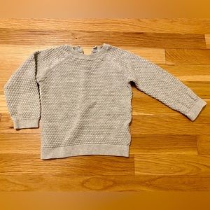 Zara baby gray cotton sweater size 2-3T